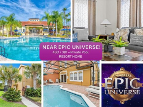 No Resort Fee, Near Disney, 4 Bd with Private Pool